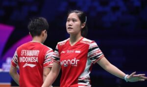 Pasangan Amallia Cahaya Pratiwi/Siti Fadia Silva Ramadhanti. Foto-dok. PBSI