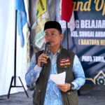 Wali Kota Banjarmasin, H. Muhammad Yamin HR ketika meresmikan Gedung Belajar Yayasan Islam Kasturi Muzzammil. Foto-dok. Prokom-Bjm