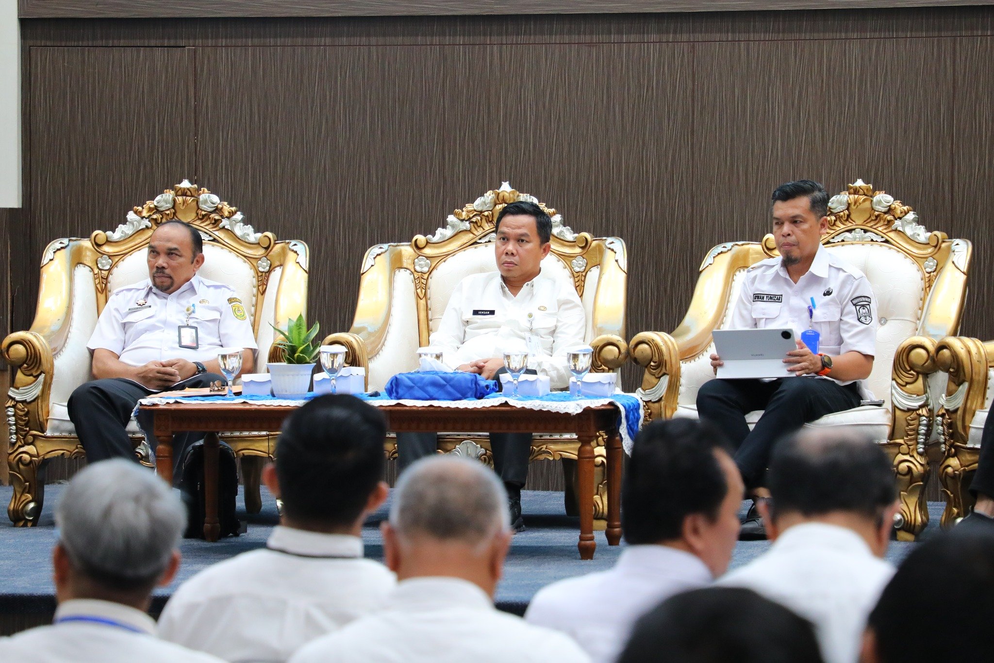 Sekretaris Daerah Kota Banjarmasin, Ikhsan Budiman (tengah). Foto-Prokom-Bjm