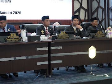 Wali Kota Banjarmasin H. M. Yamin HR menghadiri Rapat Paripurna Penutupan Masa Sidang II Tahun 2025. Foto-dok. Diskominfo Banjarmasin