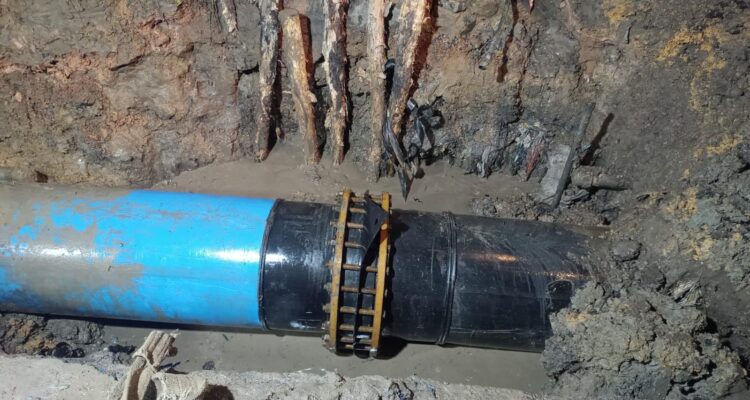 Ilustrasi, pipa PAM Bandarmasih di Jl. A Yani Km 7 mengalami kebocoran. Foto-dok. habarpam