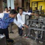 Wali kota Banjarmasin HM Yamin ketika mengunjungi Get Foundation Jl. Raya Gering, Sibang Kaja, Bali guna mempelajari teknologi pirolisis untuk pengolahan sampah. Foto-dok Prokom-Bjm