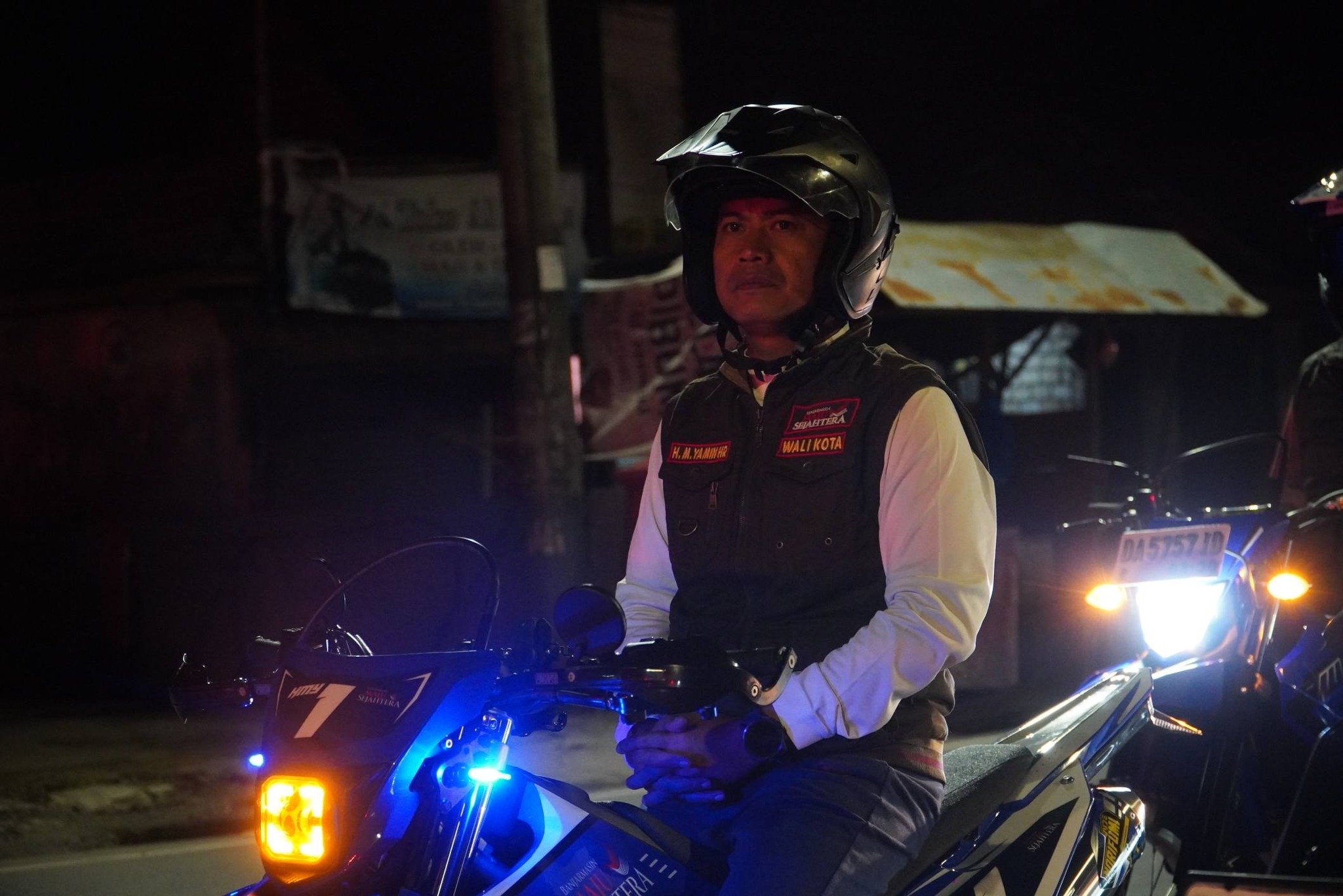 Wali kota Banjarmasin, HM Yamin berkeliling kota memonitoring kantibmas di kota Banjarmasin. Foto-Prokom