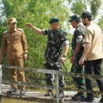 Pemerintah Kota Banjarmasin bersama TNI wujudkan melalui peletakan batu pertama pembangunan Jembatan Garuda di Kelurahan Basirih, Kecamatan Banjarmasin Selatan, Senin (06/04/2026). Foto-Istimewa.