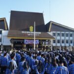 Peringatan Hari Lahir Pancasila di halaman Balai Kota Banjarmasin. Foto-dok. Istimewa