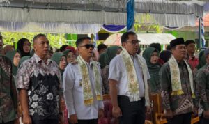 Wali Kota Banjarmasin, Muhammad Yamin HR menghadiri kegiatan pengukuhan dan pelepasan Murid Kelas IX SMP Negeri 9 Banjarmasin. Foto-dok. Istimewa
