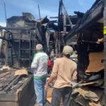 Sisa puing kebakaran kawasan Pasar Lima Banjarmasin. Foto-dok Istimewa